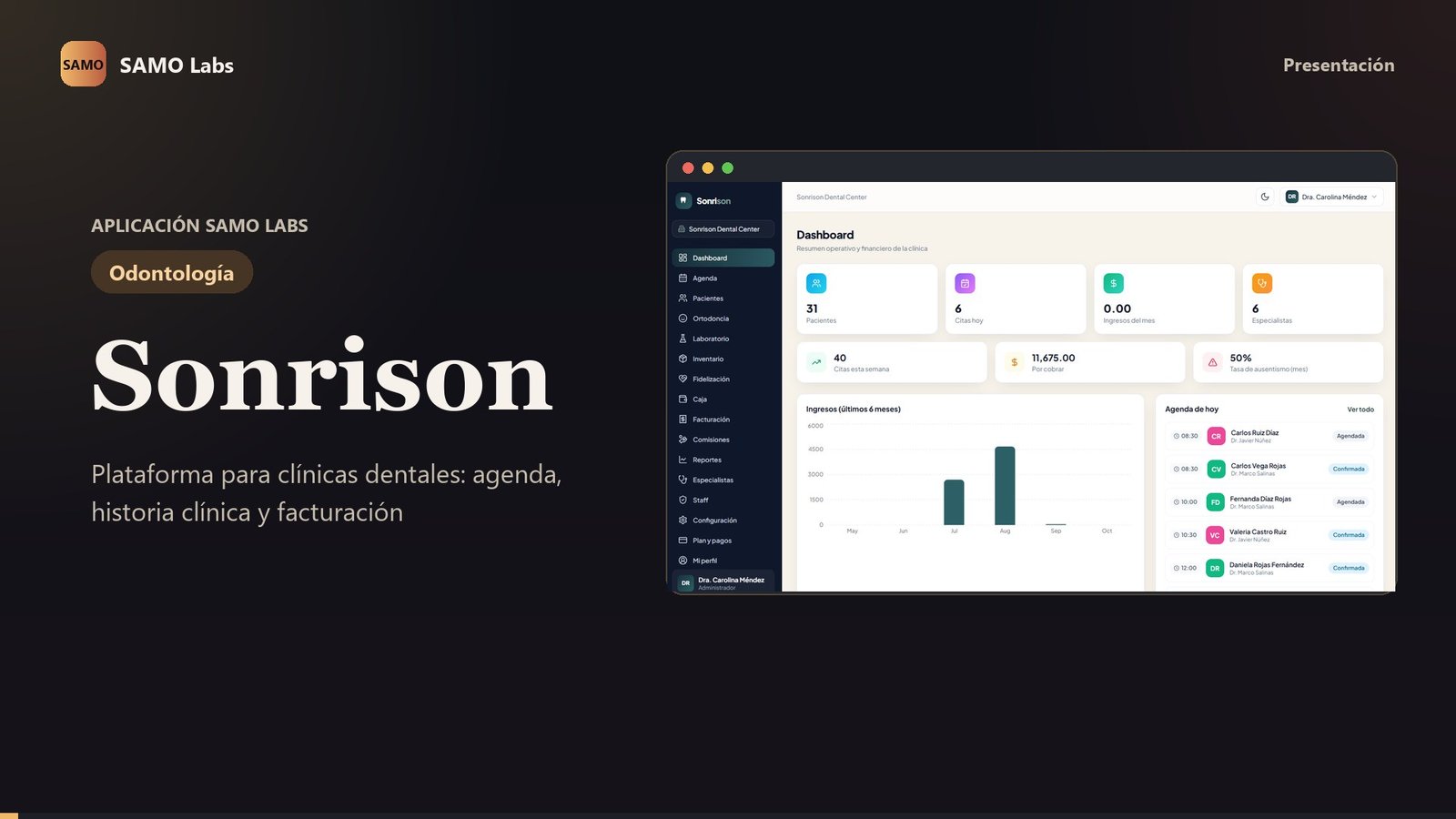 Portada del video demo de Sonrison