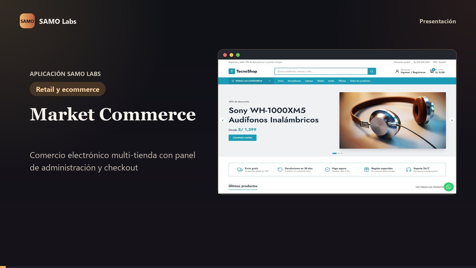 Portada del video demo de Market Commerce